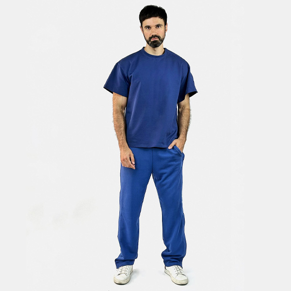 Адаптивні чоловічі штани на липучках PLUS PLUS (синій) 3