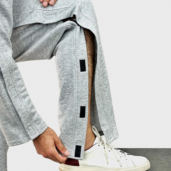 Адаптивные мужские брюки на липучках PLUS PLUS (меланж) 3