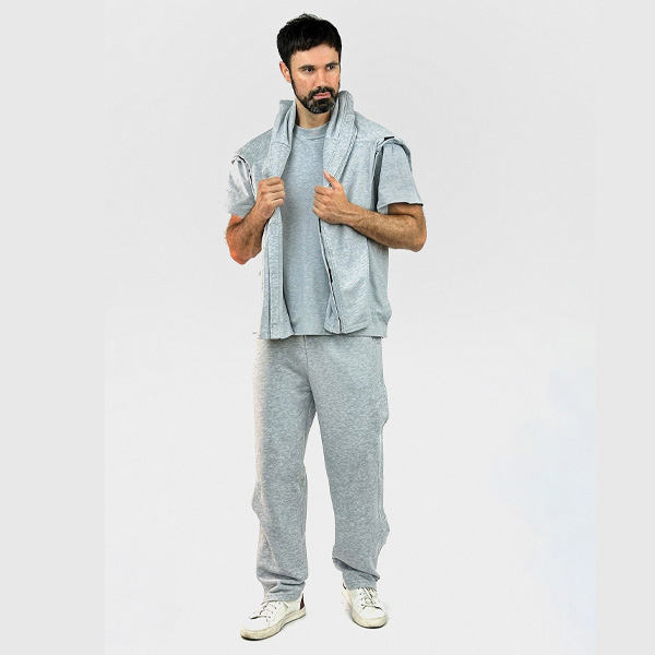 Адаптивные мужские брюки на липучках PLUS PLUS (меланж) 4