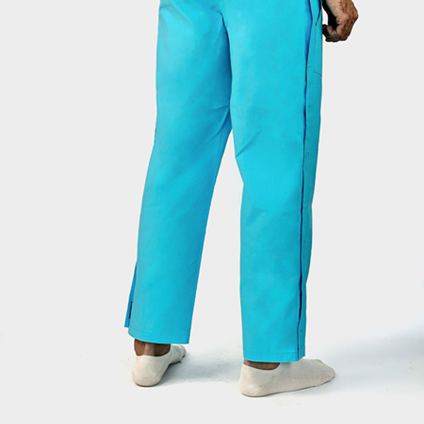 Адаптивні чоловічі штани з бязі на липучках PLUS PLUS (м'ятно-блакитний) 4