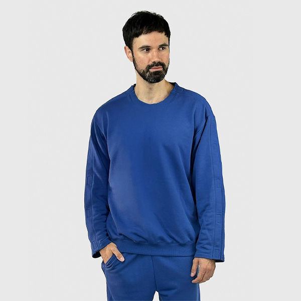 Адаптивний чоловічий світшот на липучках PLUS PLUS (синій) 2