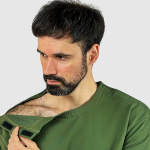 Адаптивный мужской костюм (свитшот + штаны) на липучках PLUS PLUS (хаки) 2