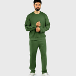 Адаптивный мужской костюм (свитшот + штаны) на липучках PLUS PLUS (хаки) 5