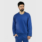 Адаптивний чоловічий костюм (світшот + штани) на липучках PLUS PLUS (синій) 4