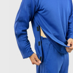 Адаптивний чоловічий костюм (світшот + штани) на липучках PLUS PLUS (синій) 5