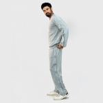 Адаптивный мужской костюм (свитшот + штаны) на липучках PLUS PLUS (меланж) 4