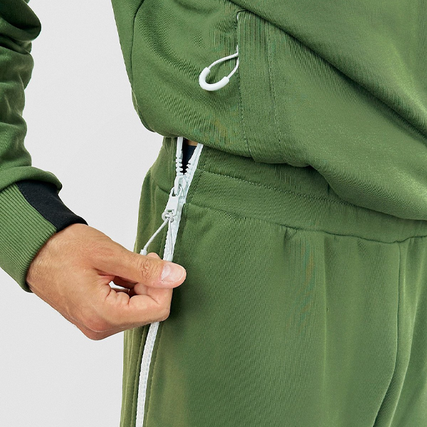 Адаптивные мужские брюки с боковыми молниями PLUS PLUS (хаки) 2