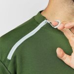 Адаптивний чоловічий світшот з блискавкою на комірі PLUS PLUS (хакі) 3