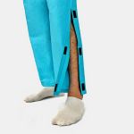 Адаптивний чоловічий костюм (футболка + штани) з бязі на липучках  PLUS PLUS (м'ятно-блакитний) 7