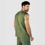 Набір чоловічого адаптивного одягу №2: футболка + дві майки PLUS PLUS (хакі) 4