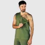 Набір чоловічого адаптивного одягу №2: футболка + дві майки PLUS PLUS (хакі) 6