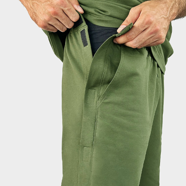 Набір чоловічого адаптивного одягу №5: майка + футболка + шорти + штани + двоє трусів PLUS PLUS (хакі) 8