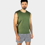 Набір чоловічого адаптивного одягу №5: майка + футболка + шорти + штани + двоє трусів PLUS PLUS (хакі) 16