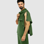 Адаптивна чоловіча футболка на липучках PLUS PLUS (хакі) 2