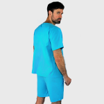 Адаптивні чоловічі шорти з бязі на липучках PLUS PLUS (м'ятно-блакитний) 4