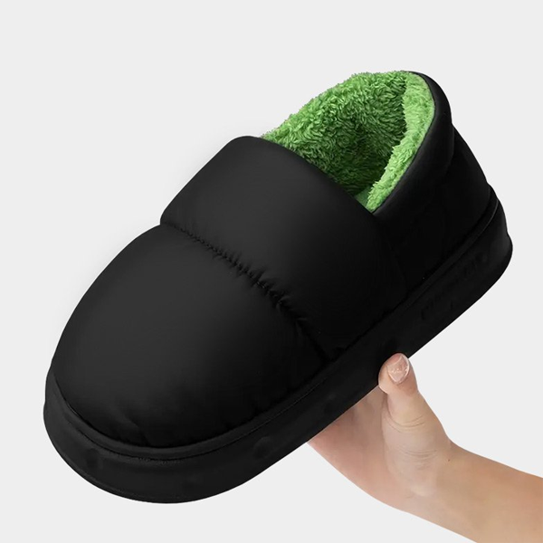 Адаптивні чоловічі сліпони-капці на флісі PLUS PLUS (чорний) 2