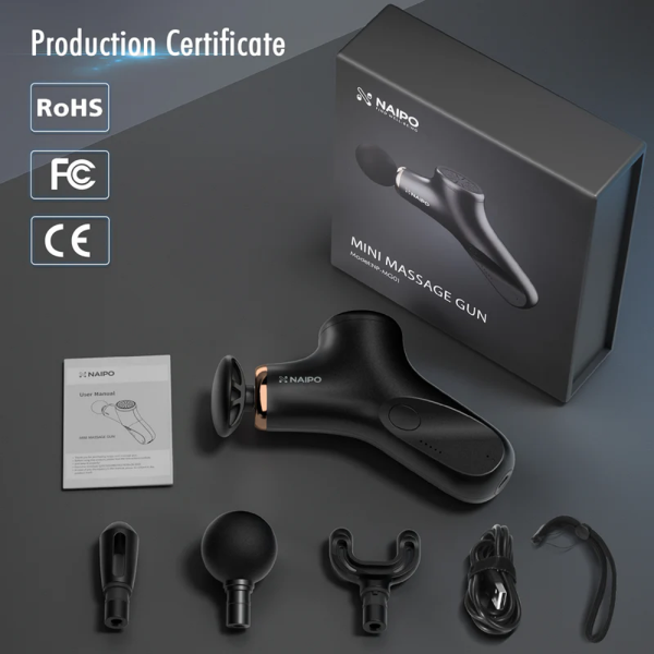 Массажер для тела перкуссионный ручной MINI Massage Gun NAIPO NP-MG01 6