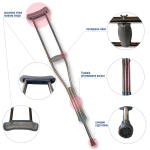 Костыли подмышечные алюминиевые Toros-Group, Тип 1000, р.L 4