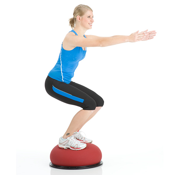 Балансировочная полусфера Togu Jumper Red, красная 3