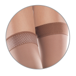 Панчохи антиварикозні лікувальні з компресією 22-27 мм рт. ст. з відкритим носком Tiana, 280 DEN, Тип 906 (бежевий) 3