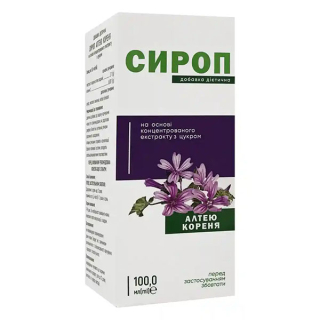 Сироп кореня алтею К&Здоров'Я, концентрований з цукром, 100 мл