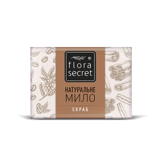 Мыло натуральное скраб Flora Secret