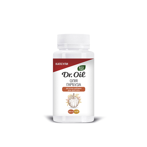 Добавка дієтична Flora Secret Dr.Oil олія гарбуза, в капсулах № 60