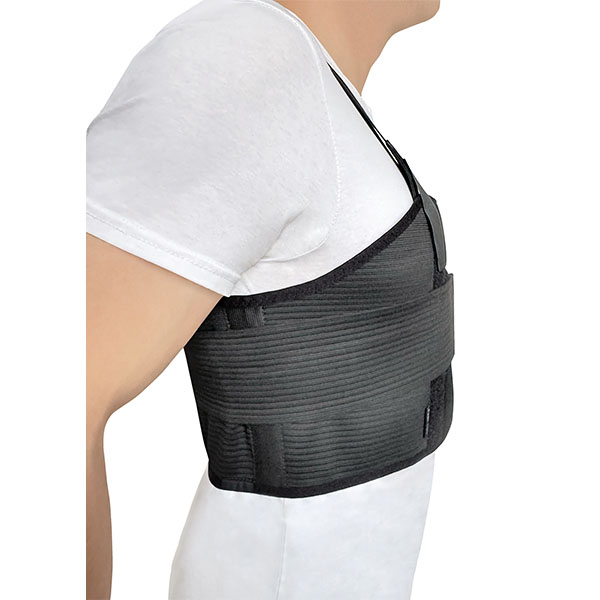 Бандаж для фиксации грудной клетки мужской "Люкс" Toros-Group, тип 155ч-А (черный) 3