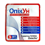 Салфетка гелевая антимикробная "ОпікУн" (10х10 см) №3 - 3 шт.
