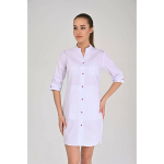 Медицинский женский халат Невада Topline (белый - красный 3/4) 2 Toros Медицинский женский халат Невада Topline (белый - красный 3/4) 2