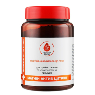 Магниевые ванны "МАГНИЙ АКТИВ ЦИТРОН", минеральный фитоконцентрат, 450 гр/400 мл. (7 ванн)