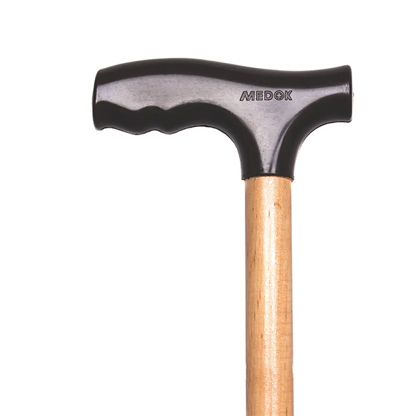 Палиця дерев'яна нерегульована з пластиковою ручкою MEDOK MED-01-005 2