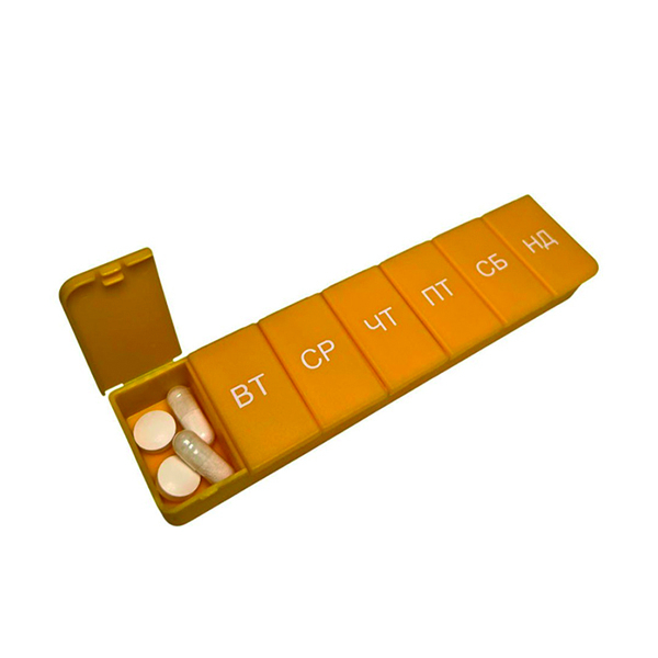 Органайзер для пігулок Ridni RD-CF-01-04, на тиждень 2