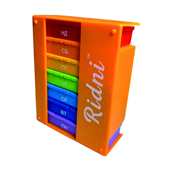 Органайзер для таблеток Ridni RD-CF-01-06, на неделю, 4 приема в день 4