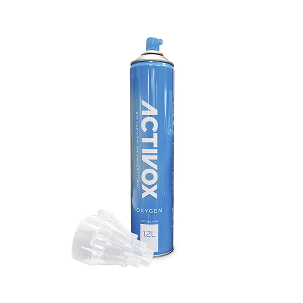 Кисень газоподібний для інгаляцій Activox AR-001A, балон портативний, 12 л 2