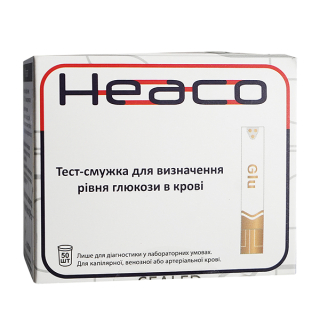 Тест полоски к глюкометру Heaco Gold AQ Plus (50 шт)