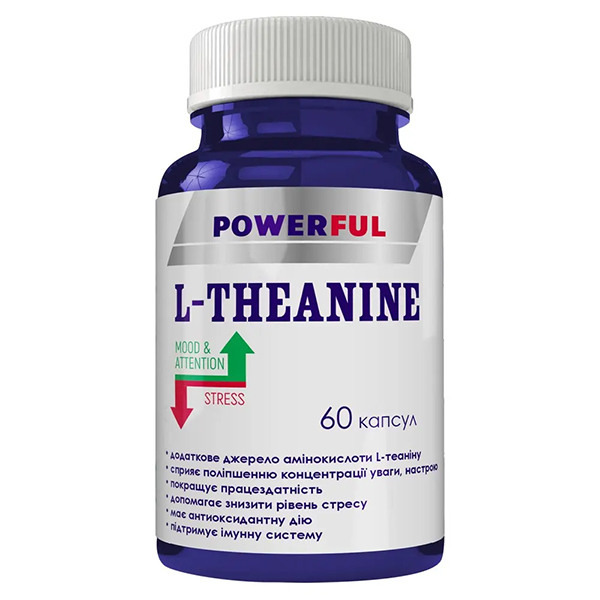 L-Теанин Powerful, капсулы 500 мг, банка №60