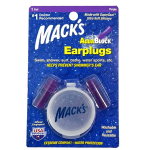 Беруші MACK`S AquaBlock #1112 силіконові м'які (захист від води), фіолетові, 1 пара