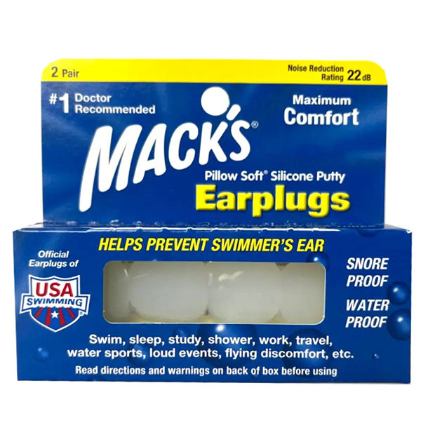 Беруші MACK`S Pillow Soft силіконові #5 універсальні білі, 2 пари