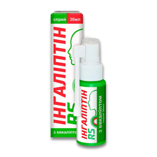 Спрей Ингалиптин RS для ухода за полостью рта с эвкалиптом, 30 мл