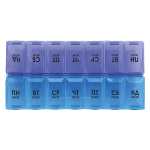 Органайзер для пігулок Красота та Здоров’я РТ 6041, на тиждень, 2 прийоми