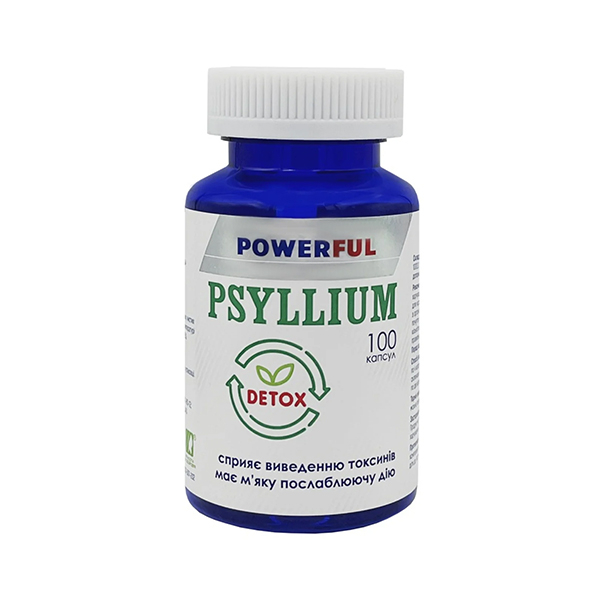Псиллиум Powerful Psyllium капсулы, №100