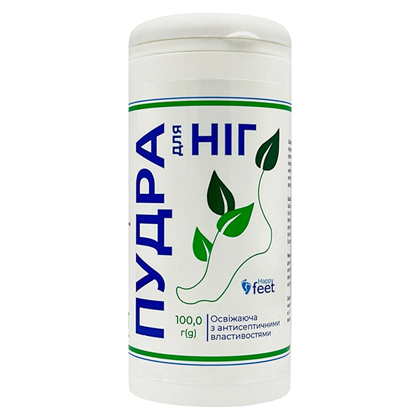 Пудра для ног Happy Feet освежающая, 100 г