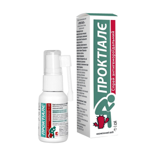 Спрей антигемороїдальний Проктіалє у флаконі з розпилювачем, 15 мл