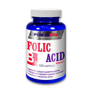 Фолиевая кислота Powerful капсулы, №100