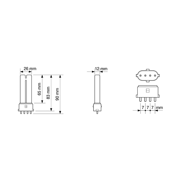 Бактерицидная лампа BactoSfera BS 5W 2G7 3