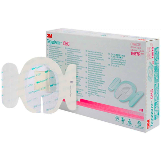 Пов'язка (пластир) для фіксації внутрішньовенних катетерів, ЗМ Tegaderm CHG (хлоргексидин глюконат), 1657R