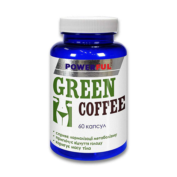 Зелена Кава POWERFUL Green Coffee капсули, №60