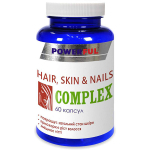Комплекс Шкіра, волосся та нігті Powerful Hair, Skin & Nails Complex, капсули №60