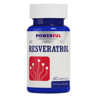 Ресвератрол Powerful Resveratrol, капсулы № 60, контейнер